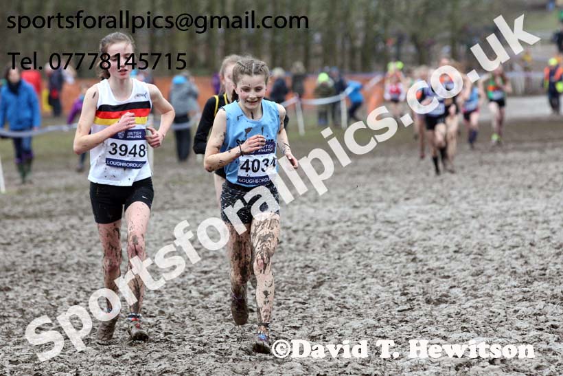 Girls under-15s 2018 British Inter Counties Cross Country Champs., Prestwold Hall, Loughborough. Photo: David T. Hewitson/Sports for All Pics